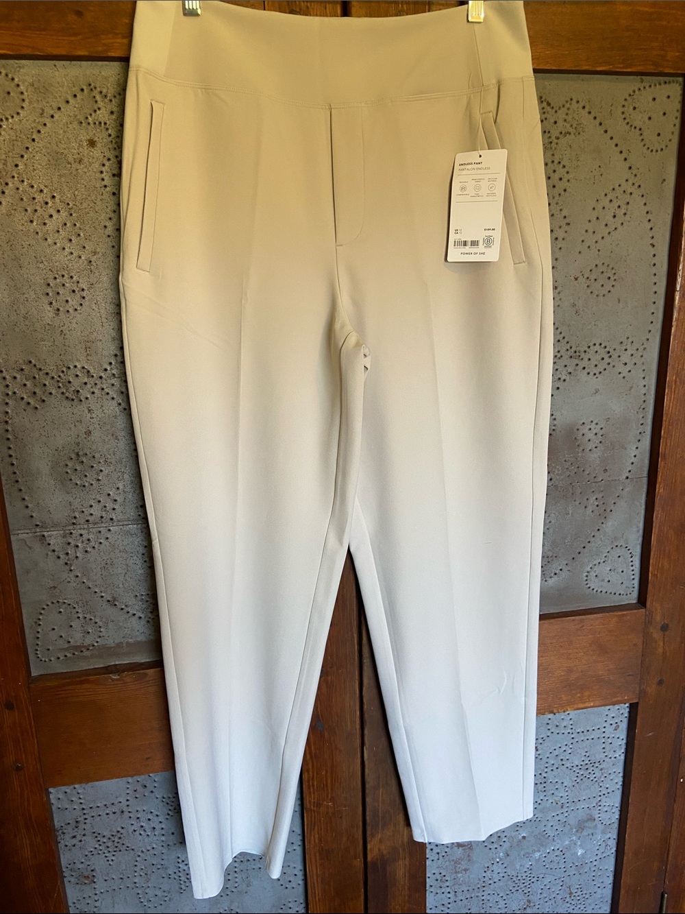 NWT Athleta Pantalon Endless Pant Khaki Size 10 - Picture 2 of 8